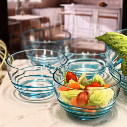 Blue Swirl Acrylic Bowls, 5.5-Inch - Image 6
