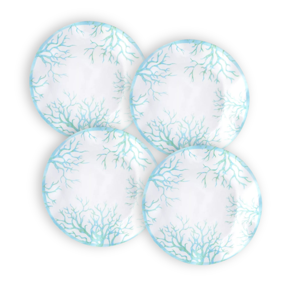 Coastal Sea Life Dinner Plates, 10.5-Inch, Set of 4 - Image 1