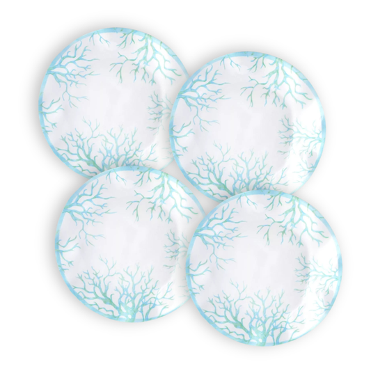 Coastal Sea Life Dinner Plates, 10.5-Inch, Set of 4 - Image 1