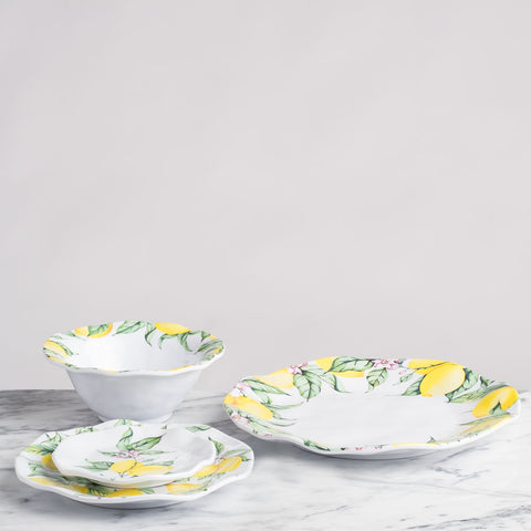 Lemon Print Outdoor Serving Bowl, 12-Inch - Image 3