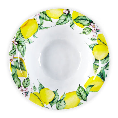 Lemon Print Outdoor Serving Bowl, 12-Inch - Image 2