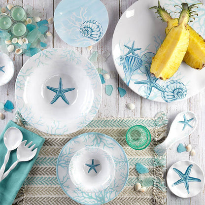 Coastal Sea Life Dinner Plates, 10.5-Inch, Set of 4 - Image 4