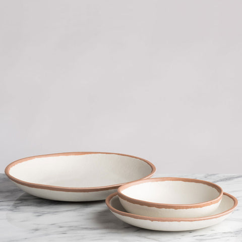 Terracotta-Tone Melamine-Bamboo Cereal Bowls, 6.5-Inch, Set of 4 - Image 4
