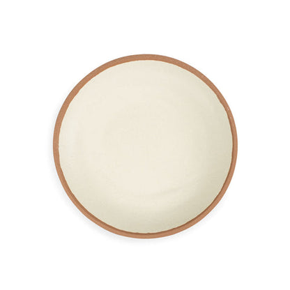 Terracotta-Tone Melamine-Bamboo Salad Plates, 8-Inch, Set of 4 - Image 3