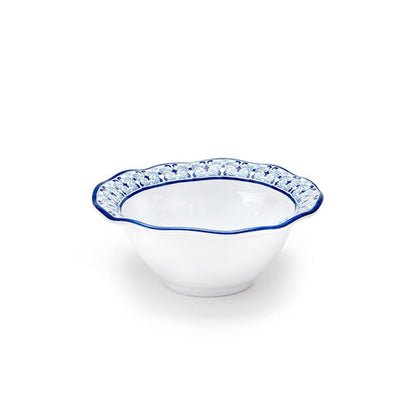 Blue Mosaic Melamine Cereal Bowls, 6.5-Inch, Set of 4 - Image 2