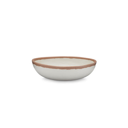 Terracotta-Tone Melamine-Bamboo Cereal Bowls, 6.5-Inch, Set of 4 - Image 2