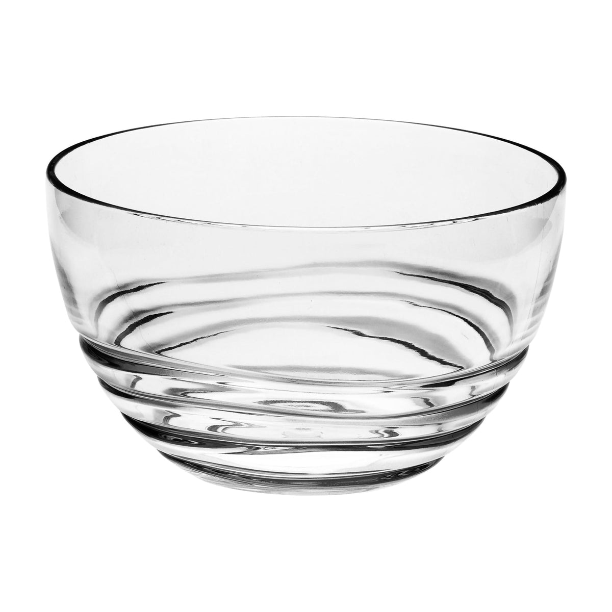 Clear Swirl Acrylic Bowls, 5.5-Inch - Image 1