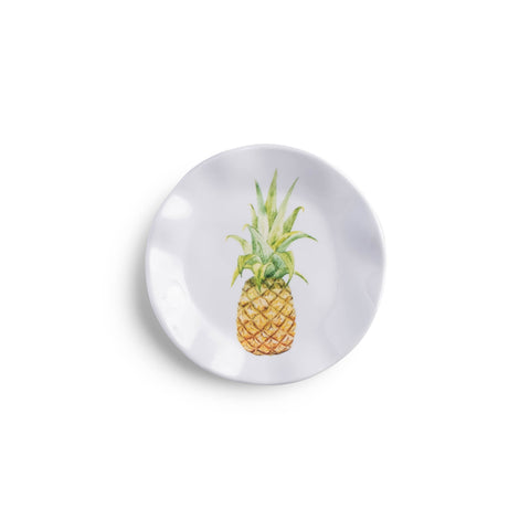 Pineapple Print Melamine Appetizer Plates, 5.5-Inch, Set of 4 - Image 2