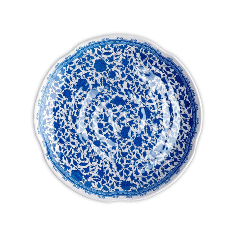 Blue Floral Outdoor Salad Plates, 9.5-Inch, Set of 4 - Image 2