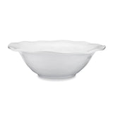 White Ruffled Outdoor Serving Bowl, 12-Inch - Image 1