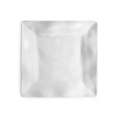 White Ruffled Square Salad Plates, 7.5-Inch, Set of 4 - Image 2