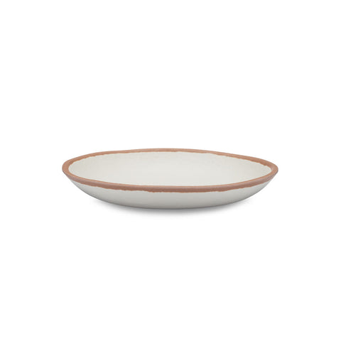 Terracotta-Tone Melamine-Bamboo Salad Plates, 8-Inch, Set of 4 - Image 5