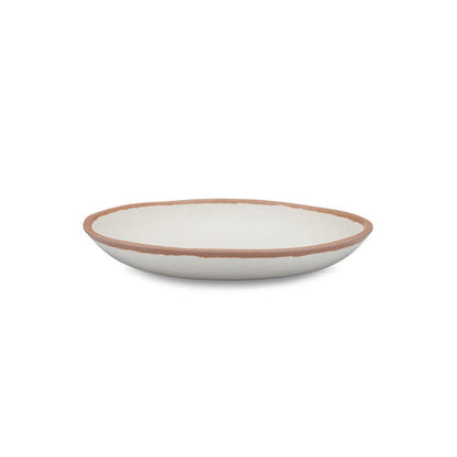 Terracotta-Tone Melamine-Bamboo Salad Plates, 8-Inch, Set of 4 - Image 5
