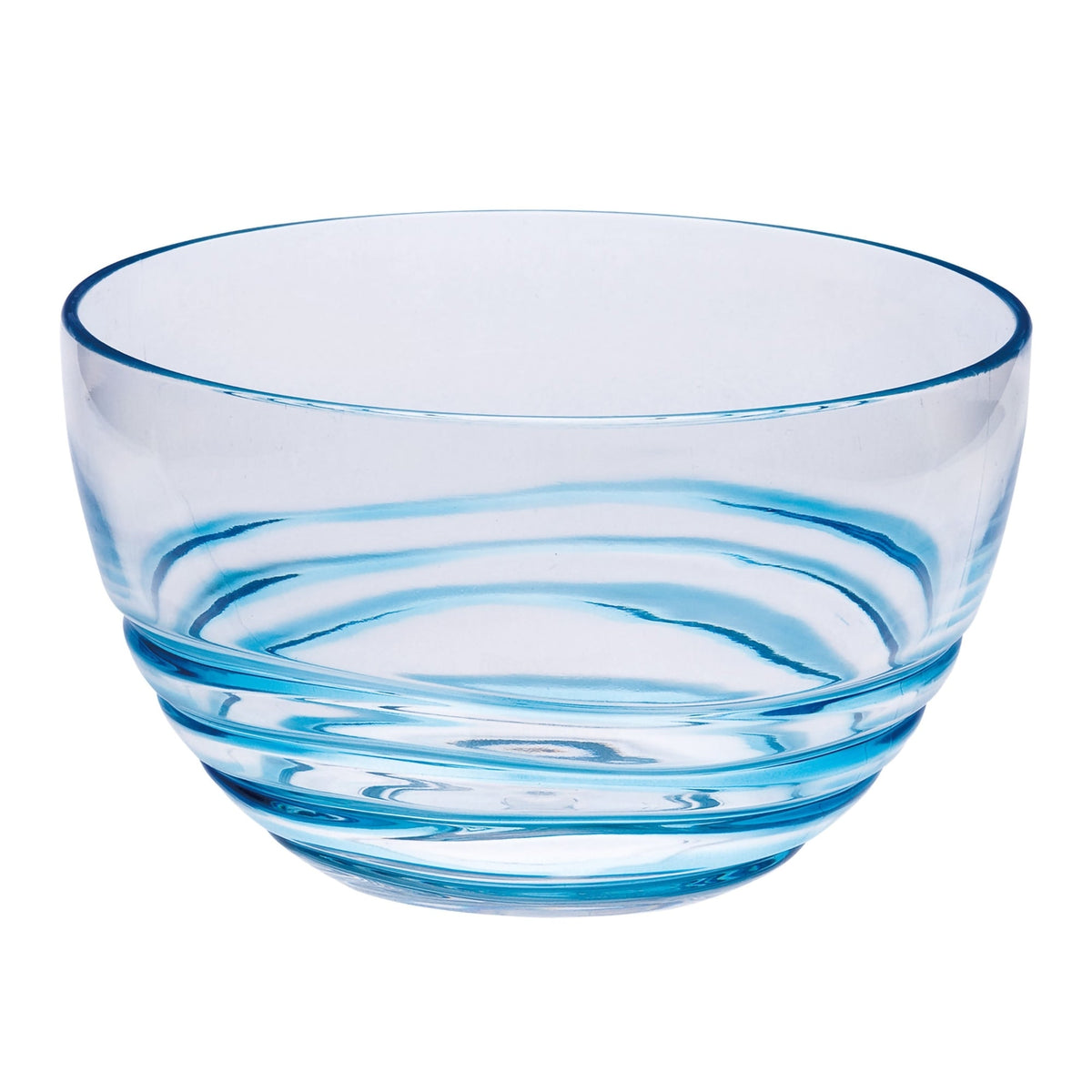 Blue Swirl Acrylic Bowls, 5.5-Inch - Image 1